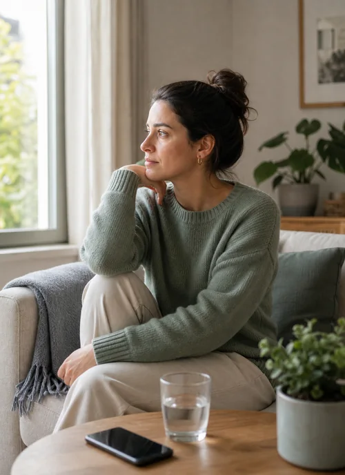 persona con ansiedad por la salud